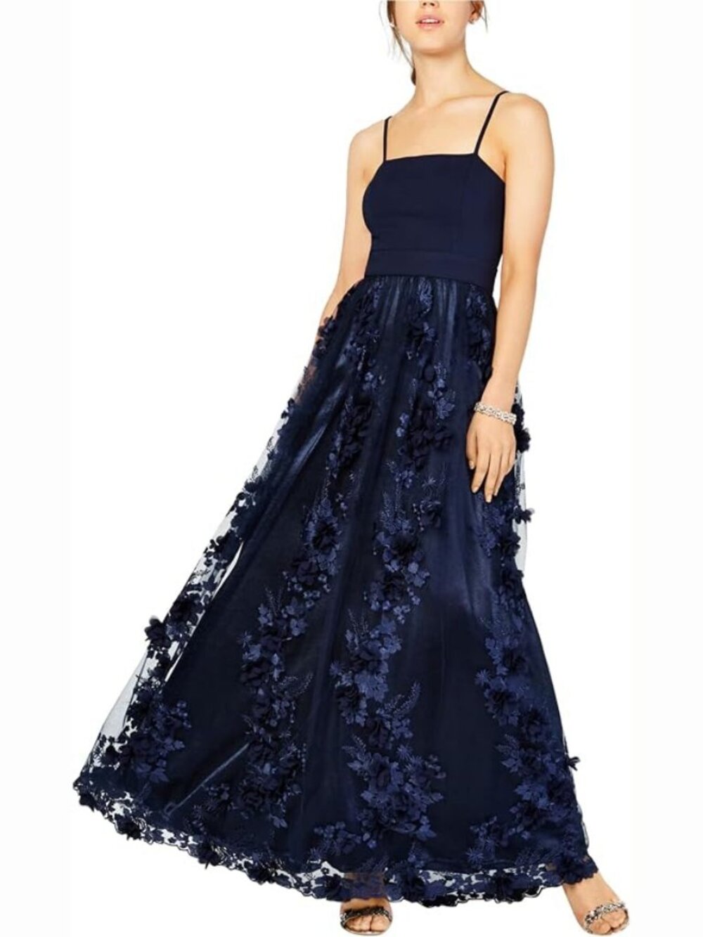 Trixxi Womens Junior's Size 11 Petal Gown Special Occasion Dress Zipper Back NWT